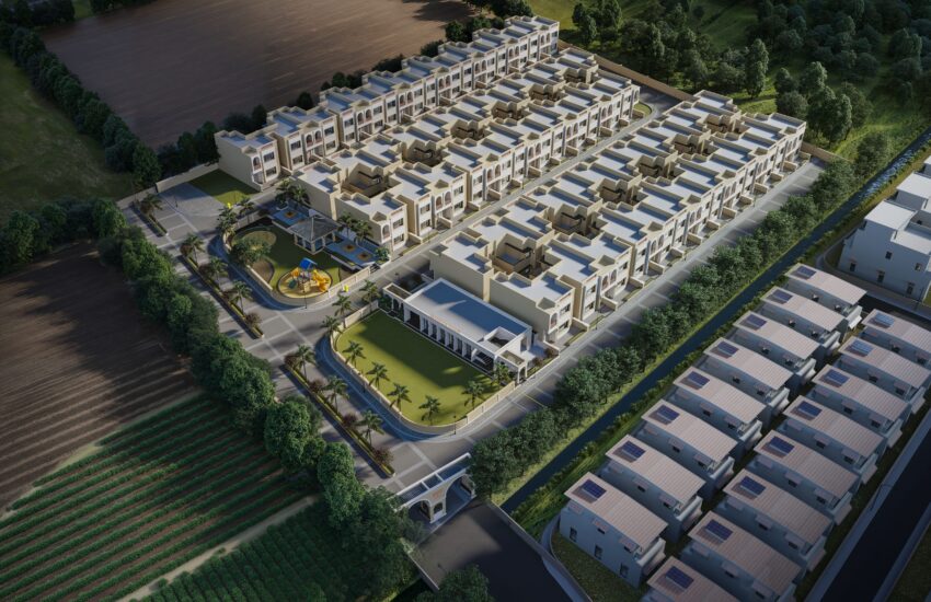 Hexa Kshitij - Final Render - Aerial